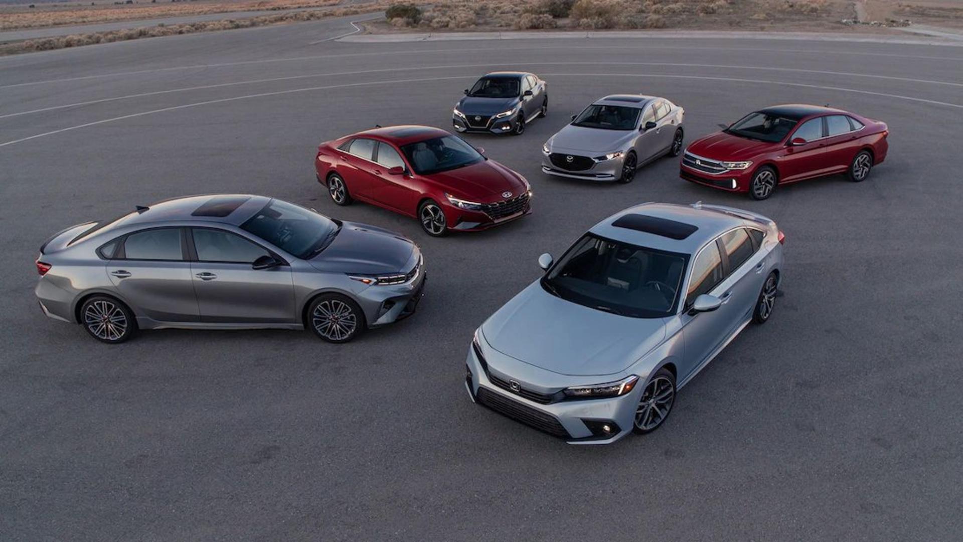2022-Honda-Civic-Touring-vs-2022-Hyundai-Elantra-Limited-vs-2022-Kia-Forte-GT-vs-2022-Mazda-Mazda3-Sedan-AWD-Turbo-vs-2022-Nissan-Sentra-SR-vs-2022-Volkswagen-Jetta-SEL-15