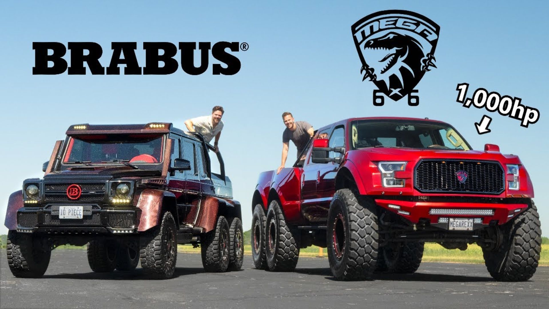 MegaRaptor 6×6 vs Mercedes-Benz G 63 6×6 1