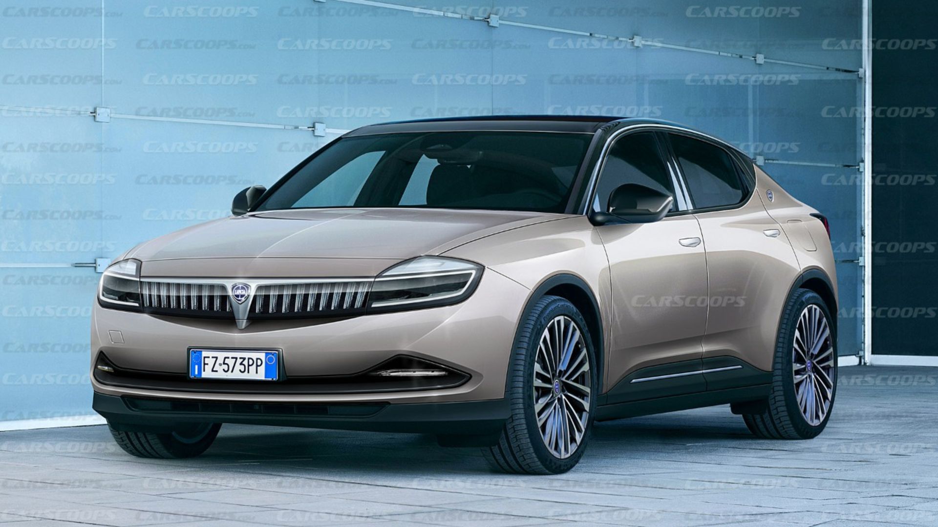 Lancia-Aurelia-Rendering-Beige