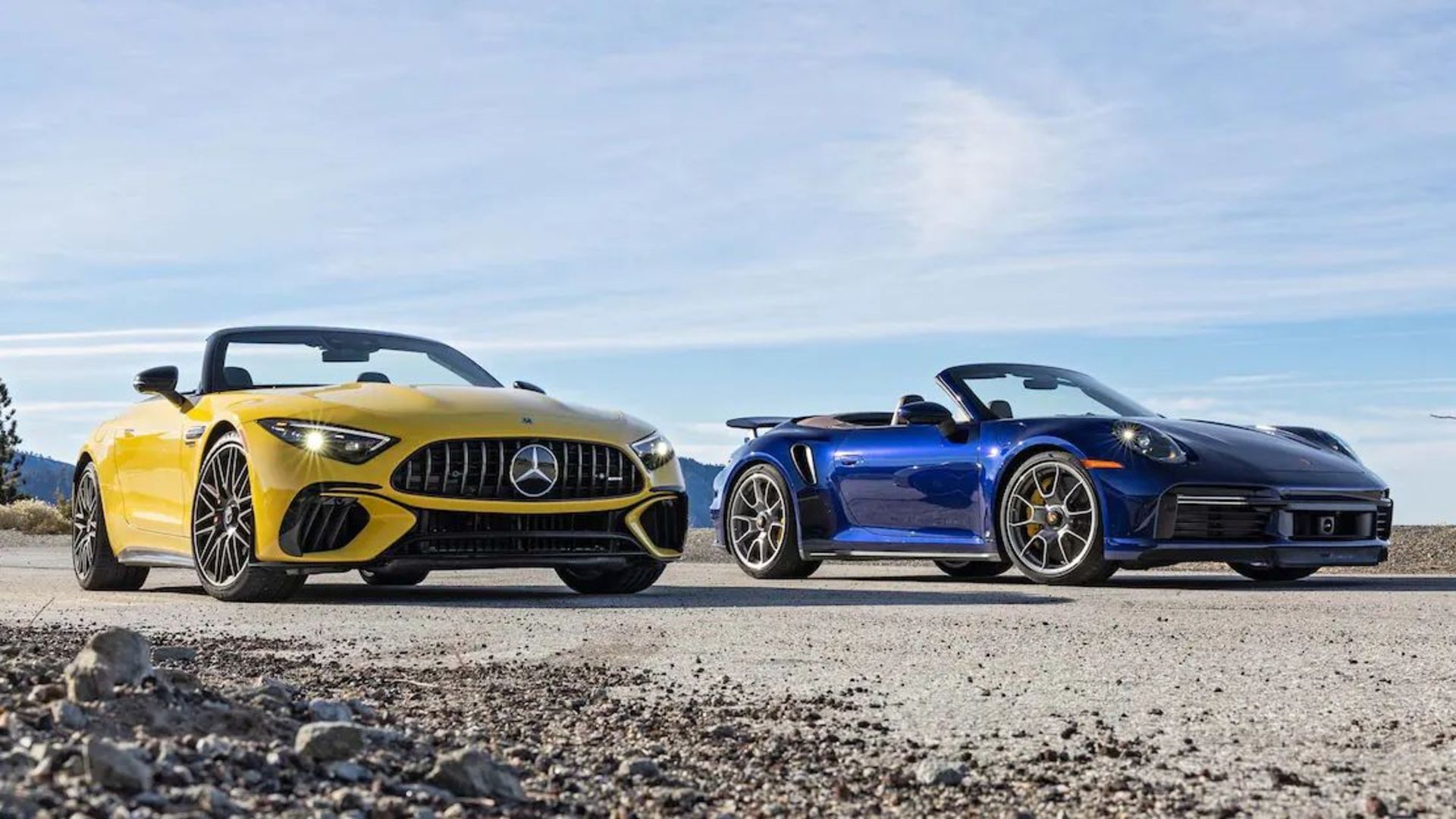 016-2023-Mercedes-AMG-SL63-vs-Porsche-Turbo-Cab