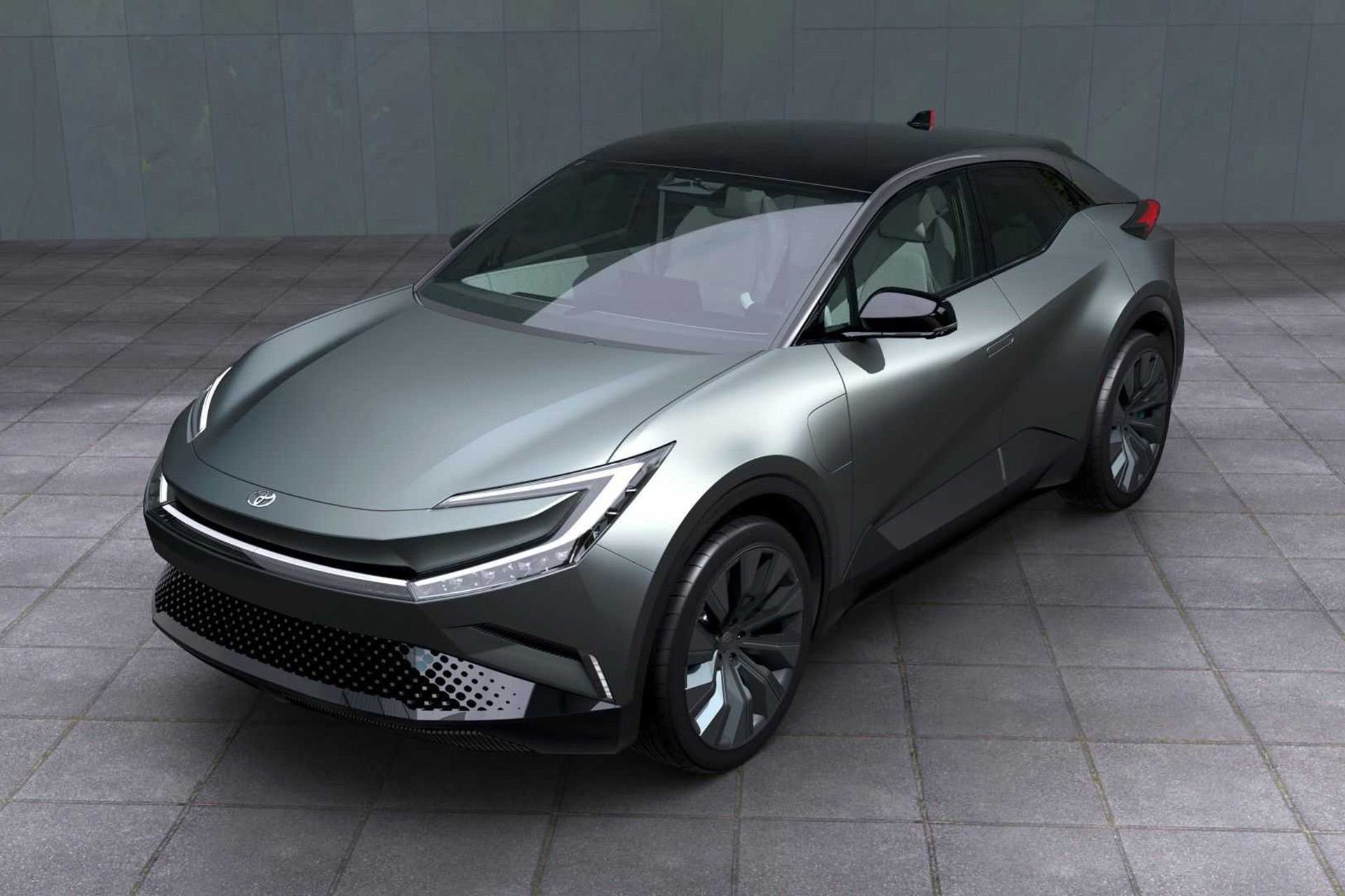 toyota-bz-compact-suv-concept-exterior-front-three-quarter-aerial-view
