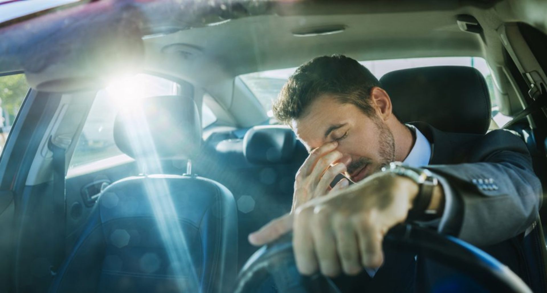 asleep while driving
