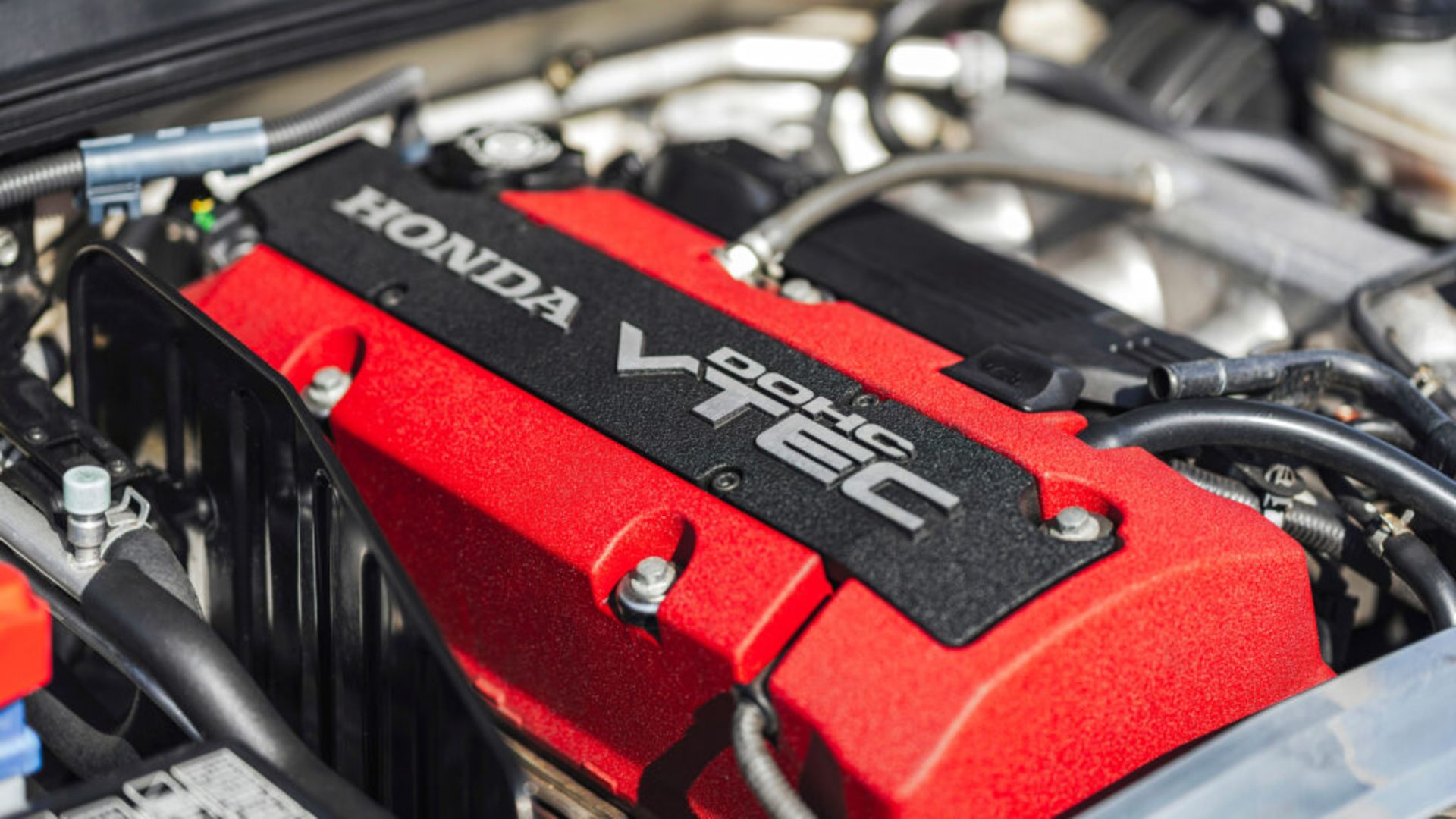 Istanbul, Turkey - September 21, 2021:  Honda S2000 Engine Close-Up