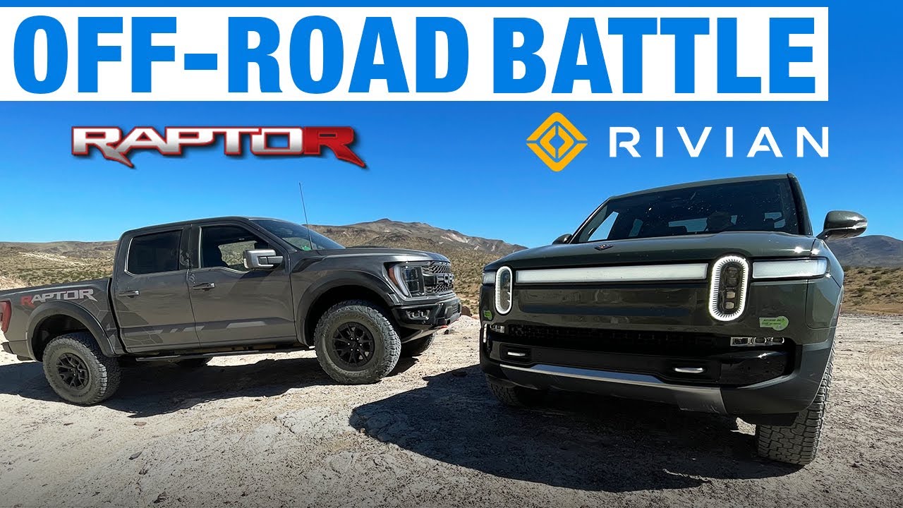 مسابقه جذاب ریویان R1T و فورد F-150 رپتور R در مسیر ناهموار! - پدال