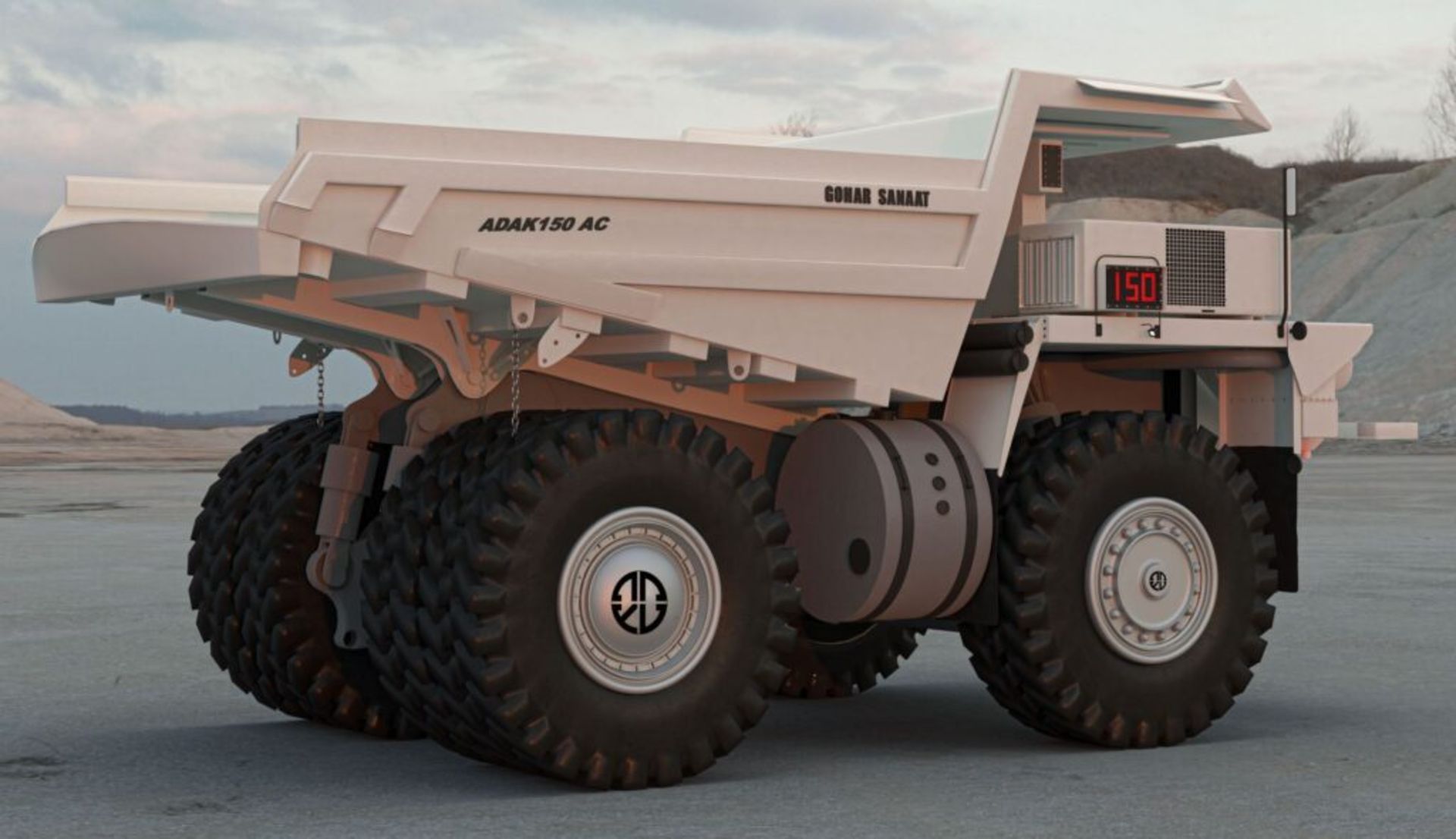 Mapna electric dump truck
