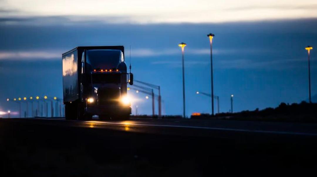 semi truck high beam