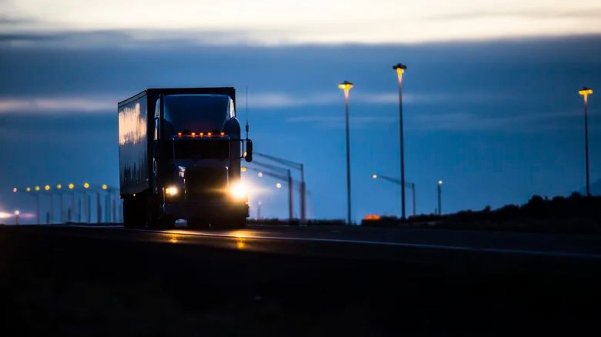 semi truck high beam