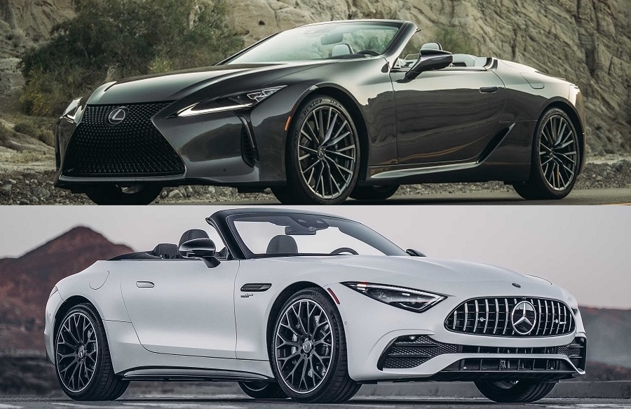 مقایسه جذاب لکسوس LC کانورتیبل و مرسدس AMG SL43؛ کدام‌یک بهتر است؟ - پدال