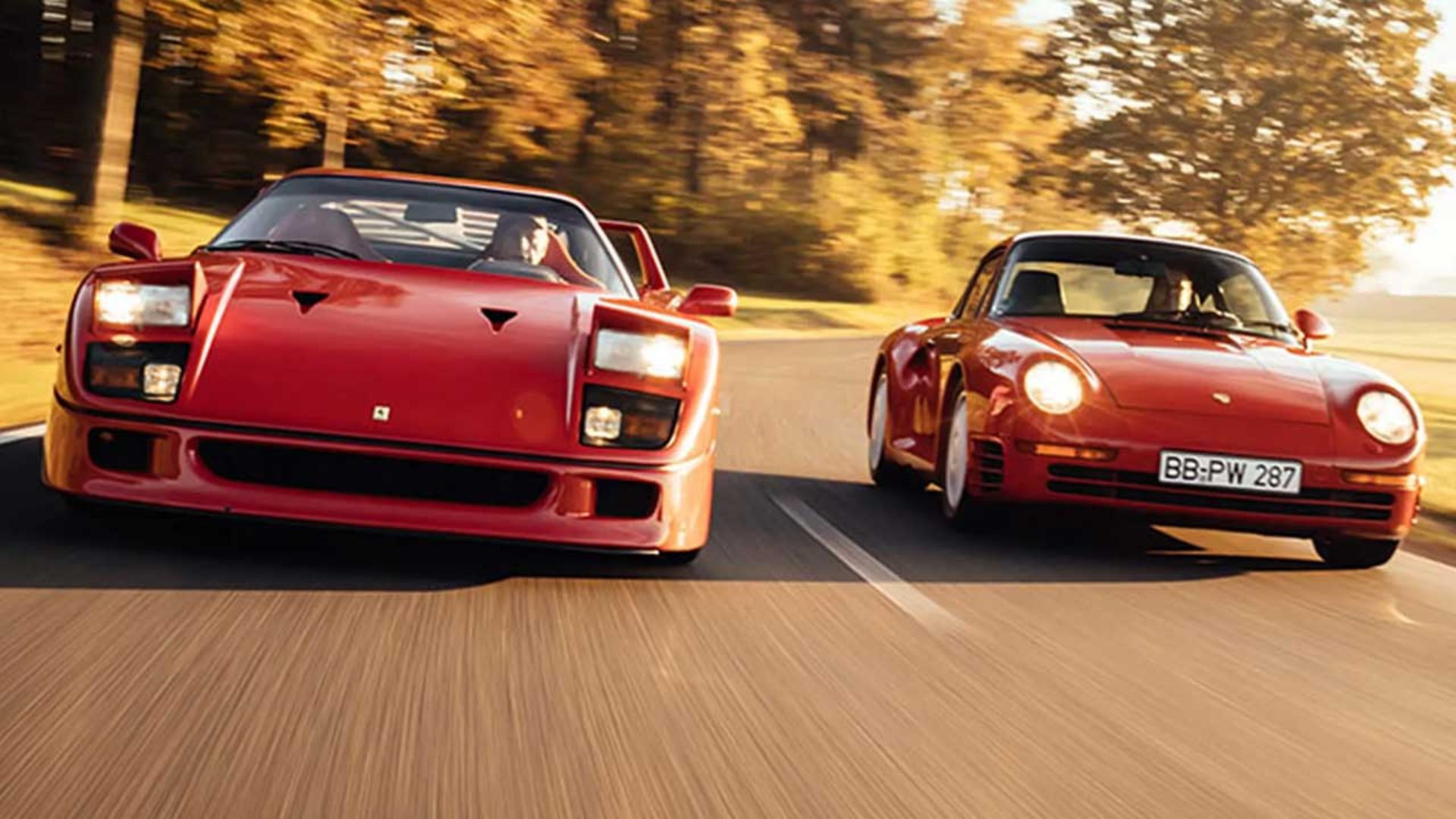 Farrari-F40-Porsche-959-1
