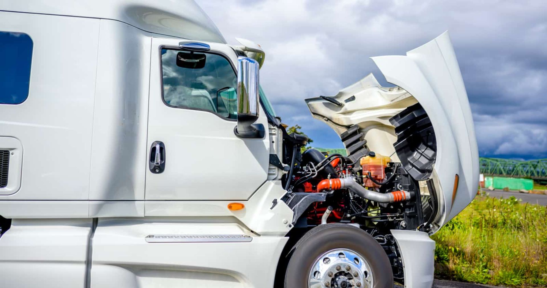 diesel motor semi truck