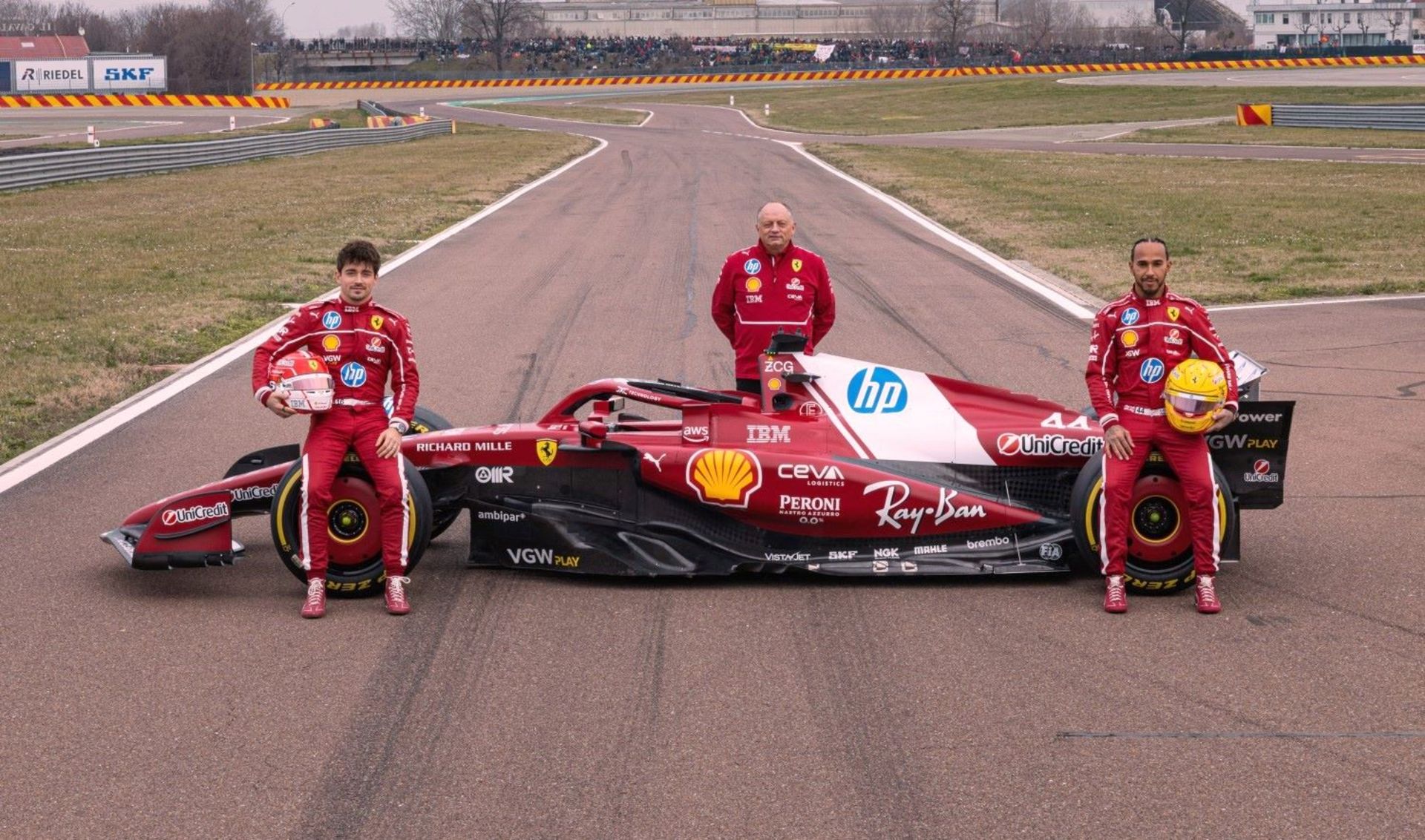 2025 Ferrari SF-25 hits track at Fiorano. Imaged supplied by Ferrari