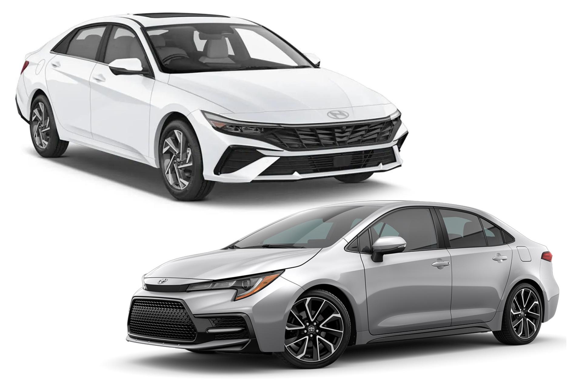 elantra -corolla-levin