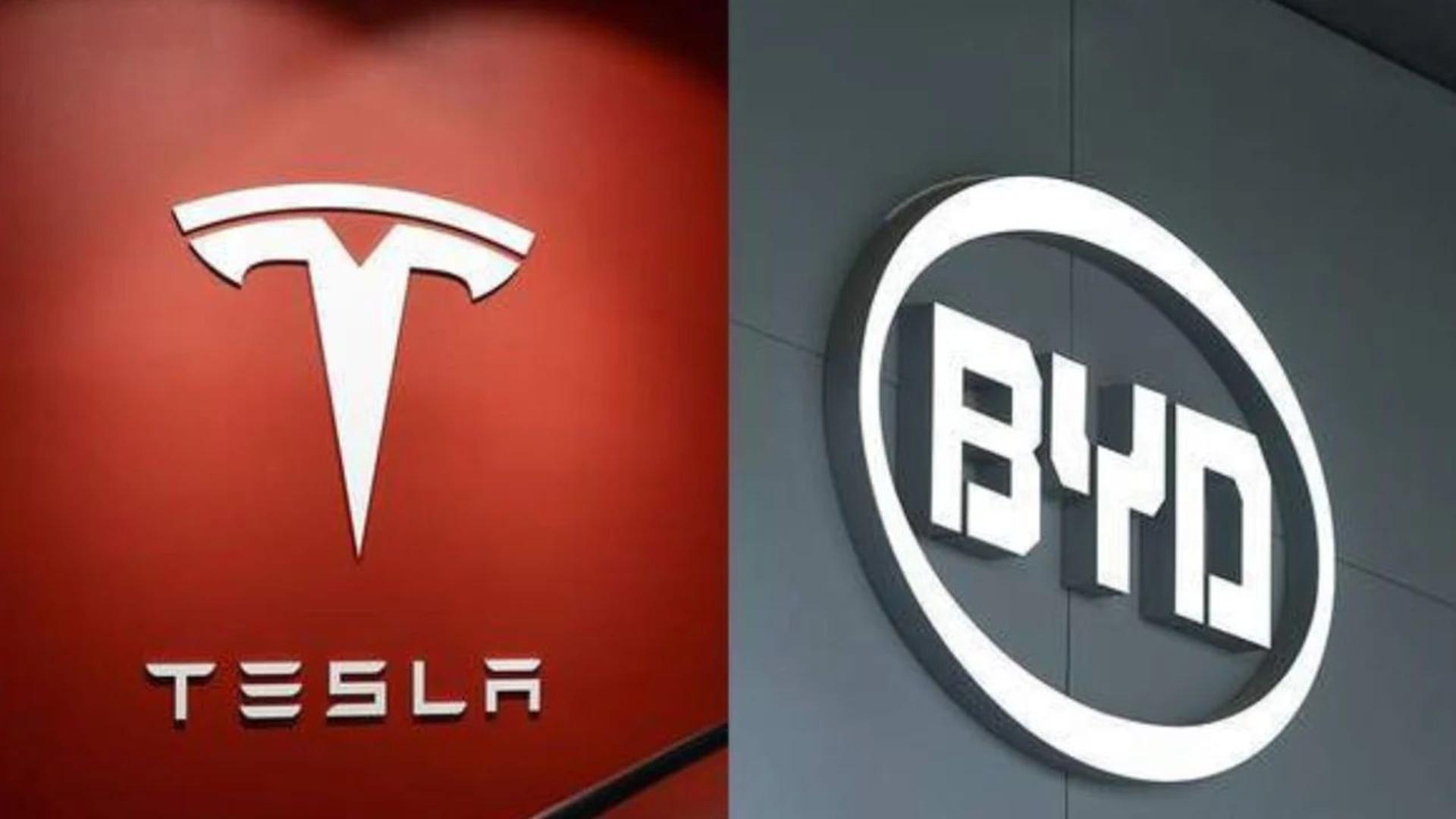 BYD  Tesla