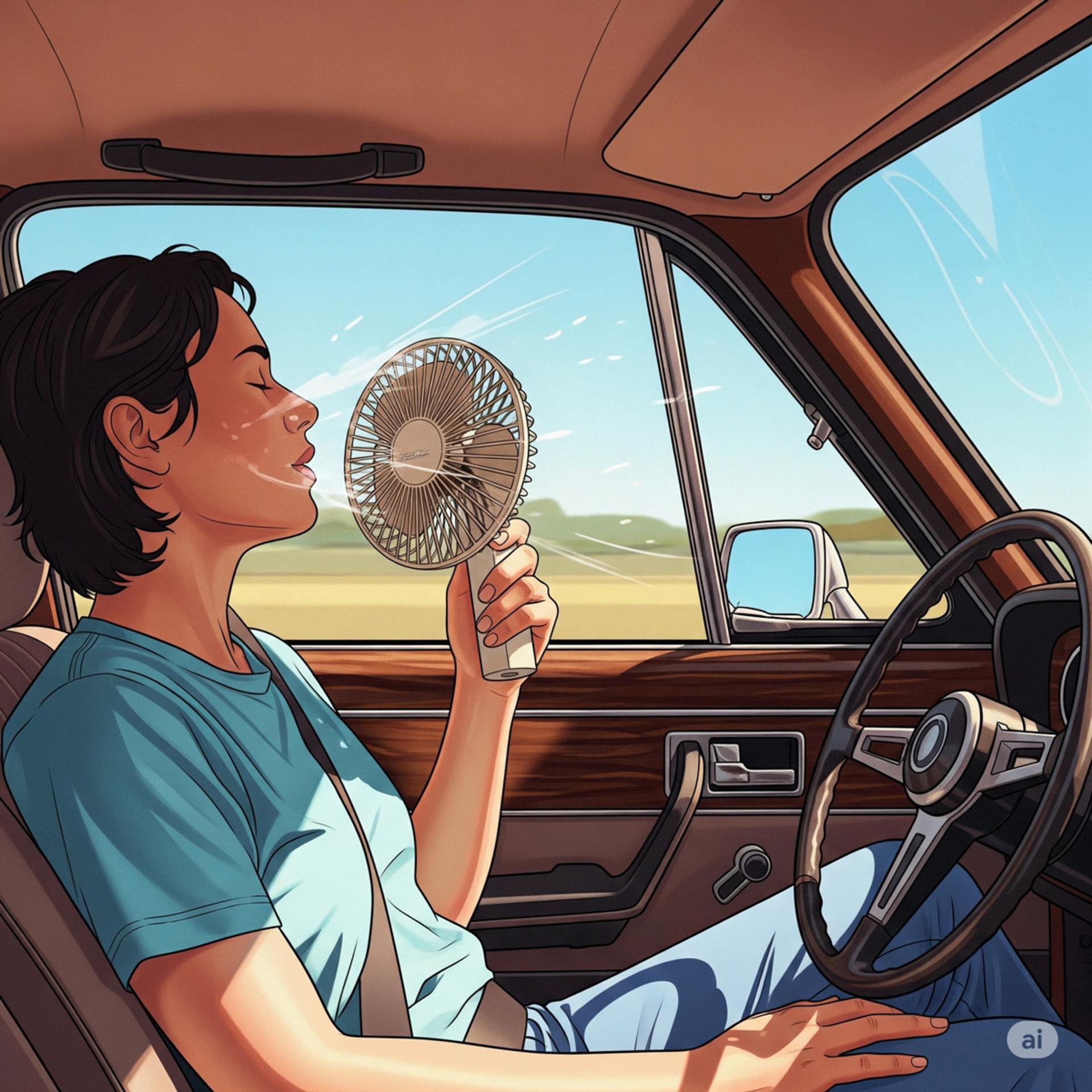 Cool-Yourself-in-a-Car-Without-Air-Conditioning