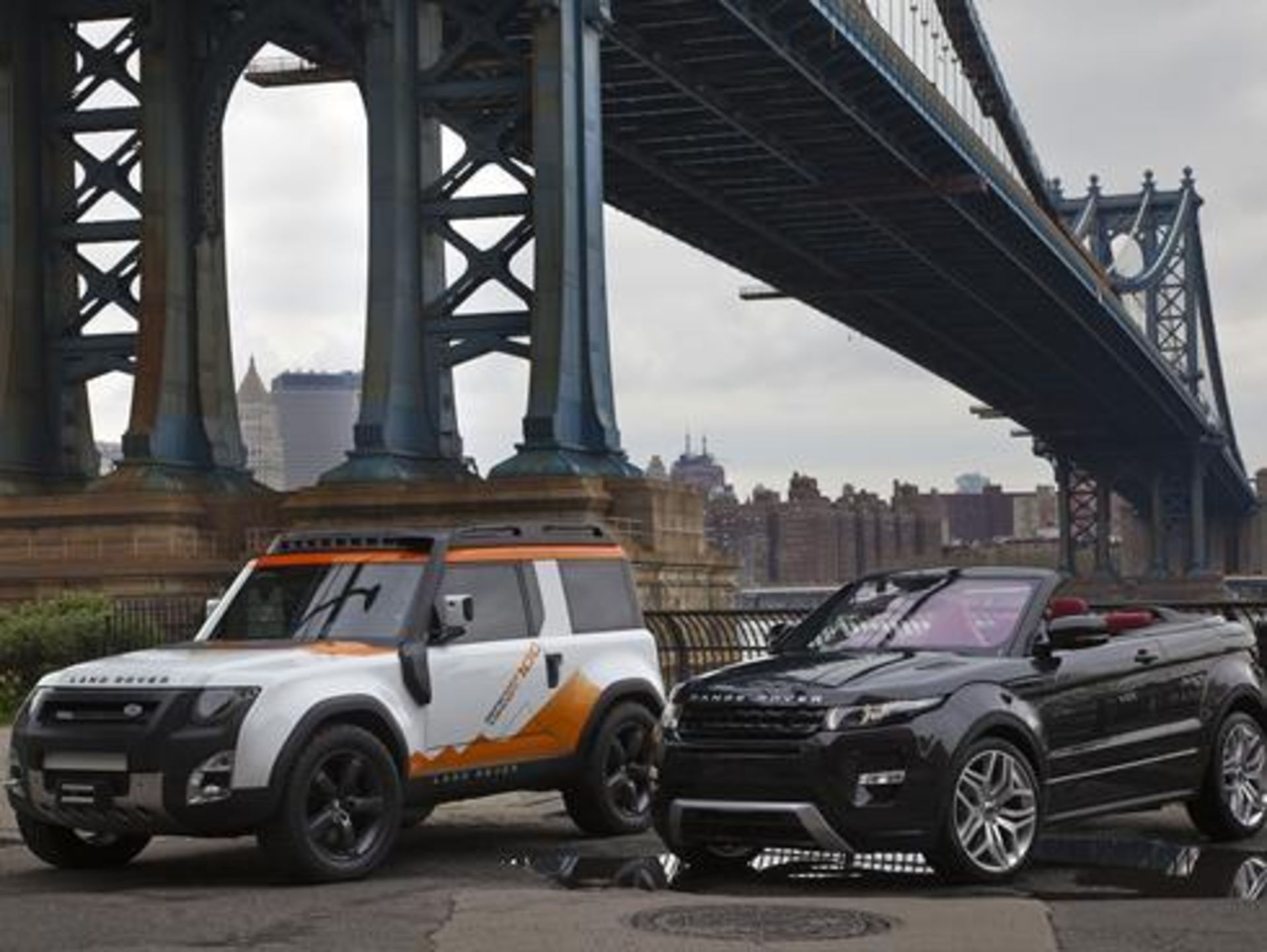 Land Rover DC100 Expedition and Range Rover Evoque Cabrio concept