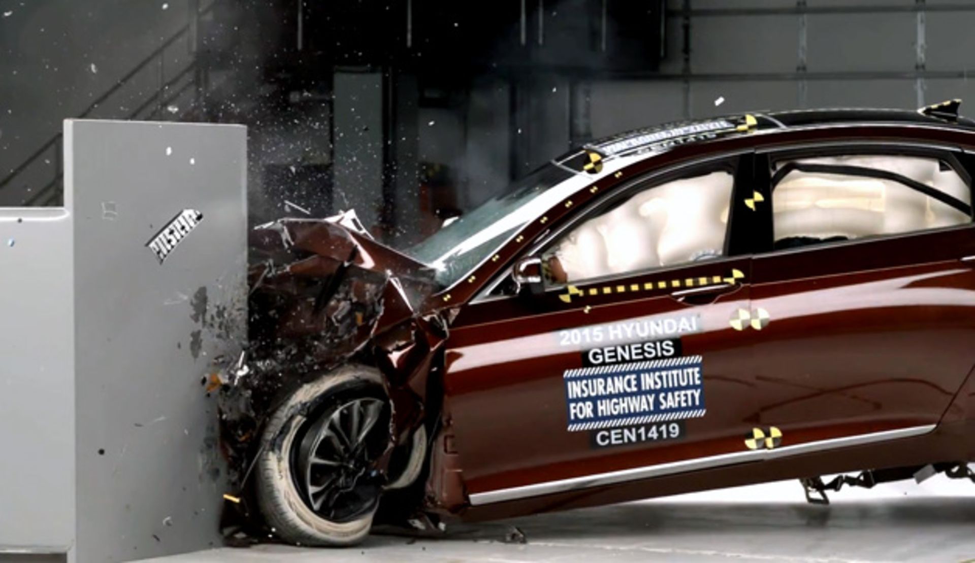 Hyundai Genesis crash test