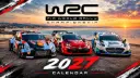 خودروهای مسابقه‌ای رالی جهان (WRC) در کنار ساحل هنگام غروب خورشید