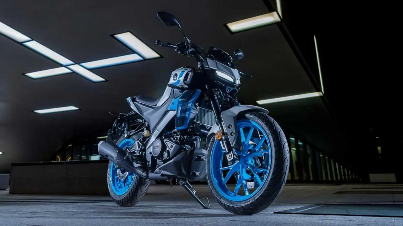 یاماها MT-125 مدل ۲۰۲۷ آبی رنگ نمای جلو